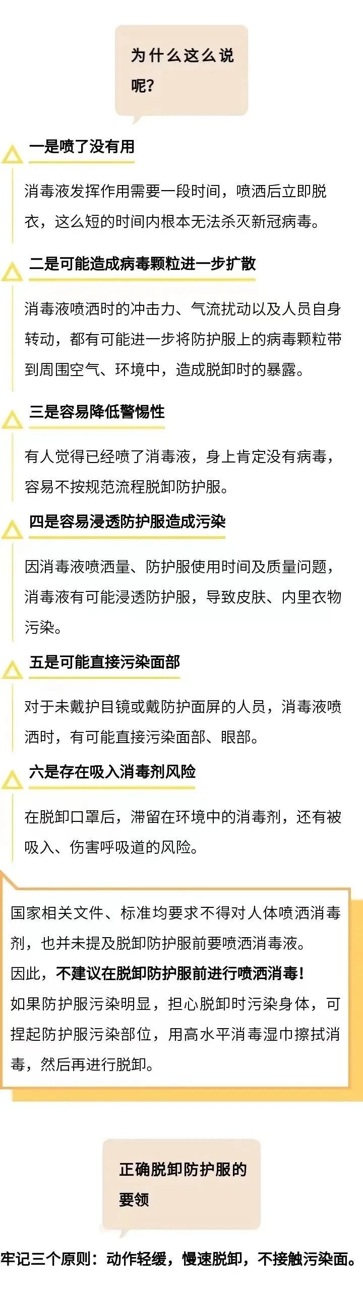 脱掉防护服前，需要对全身喷洒消毒吗？